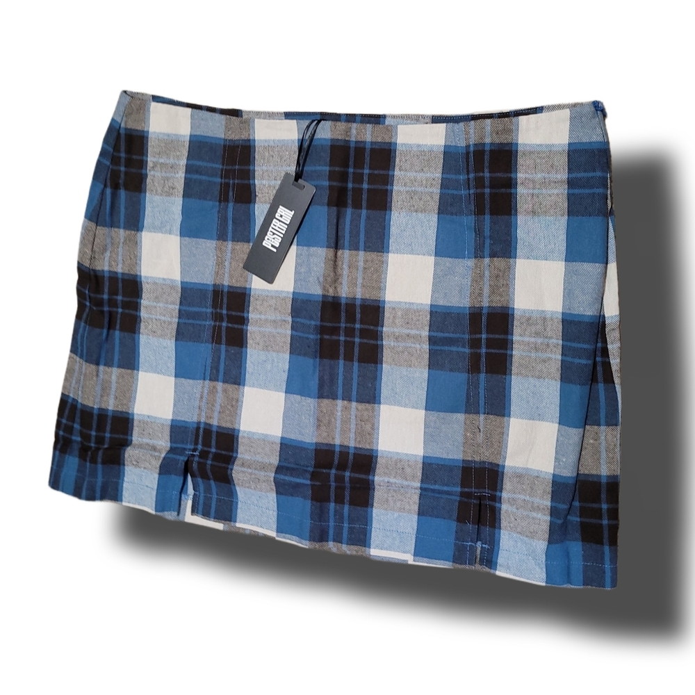 Poster Grl Plus Eff Academia Plaid Mini Skirt NWT 1X